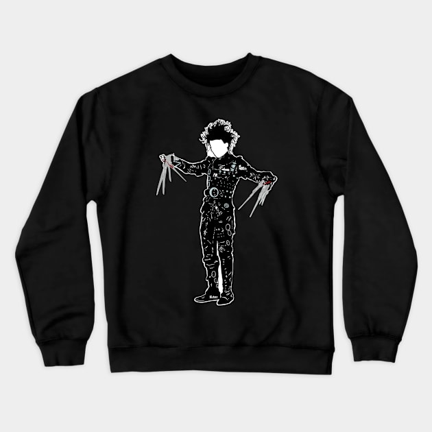 Edward Scissorhands Crewneck Sweatshirt by RevArt